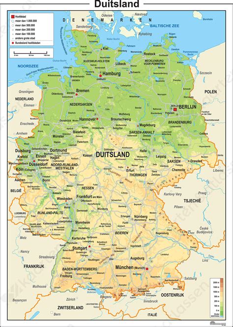 kaarten en luchthavens in Duitsland en Nederland