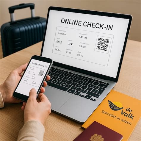 online inchecken en boardingpass