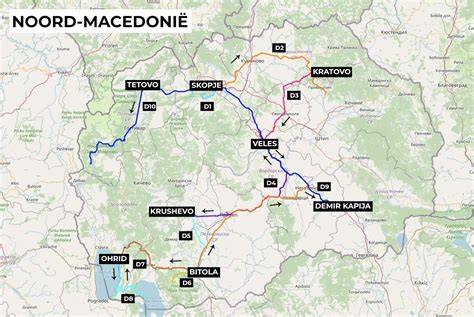 kaart en documentveiligheid Noord-Macedonië