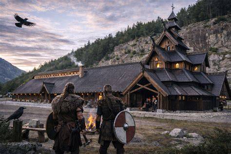 Vikingfestival en Stavkirke