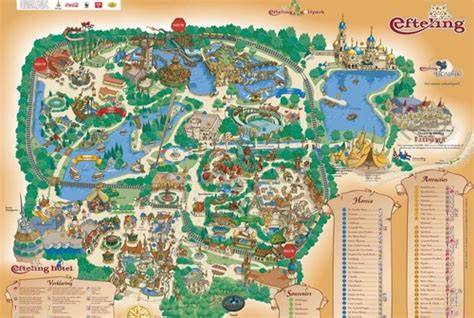 plattegrond van Efteling Verblijfslocaties (8 woorden)