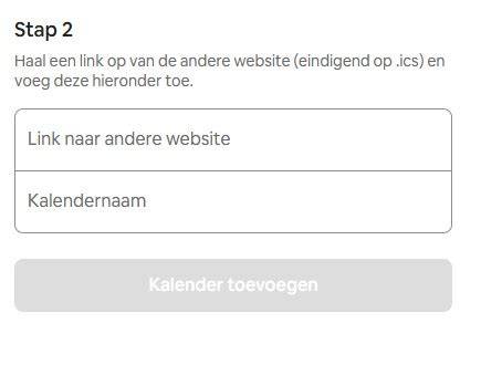 voorbeeld van kalenderkoppeling tussen Airbnb en derden
