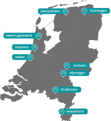 reisbureaus en callcenters kaart van locaties