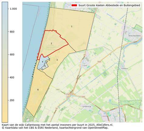 kaarten en kaart van Groote Keeten en Callantsoog