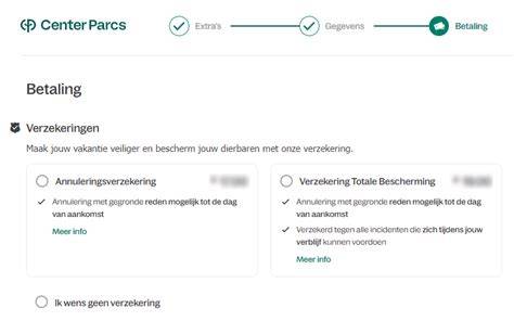 stappenplan Center Parcs verzekering