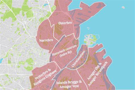 kaart van betaalbare verblijven nabij Kopenhagen