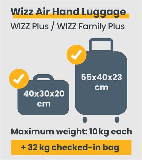 infographic bagageafmetingen Wizz Air