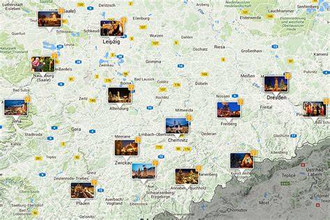 Kerstmarkten Duitsland kaart overzicht