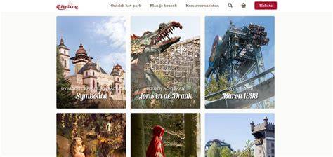 overzicht attracties Efteling infographic