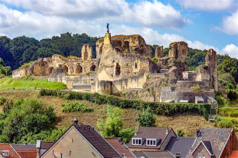 overzicht van route en bezienswaardigheden Valkenburg
