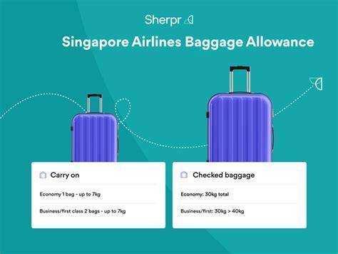 Singapore Airlines baggage allowance chart