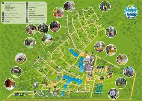 plattegrond en attracties op Park Molenheide