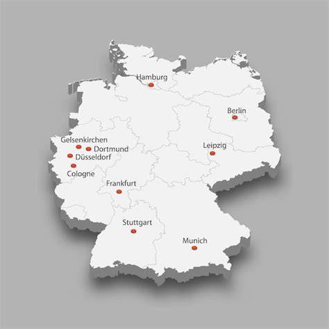 Kaart Duitse EasyJet-bases