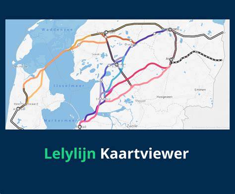 kaart routes en tussenstops voor Amsterdam Kaunas