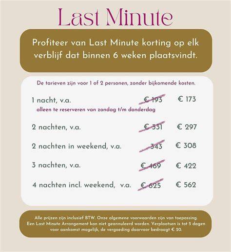 last minute infographic overzicht prijzen en beschikbaarheid (tot 8 woorden)