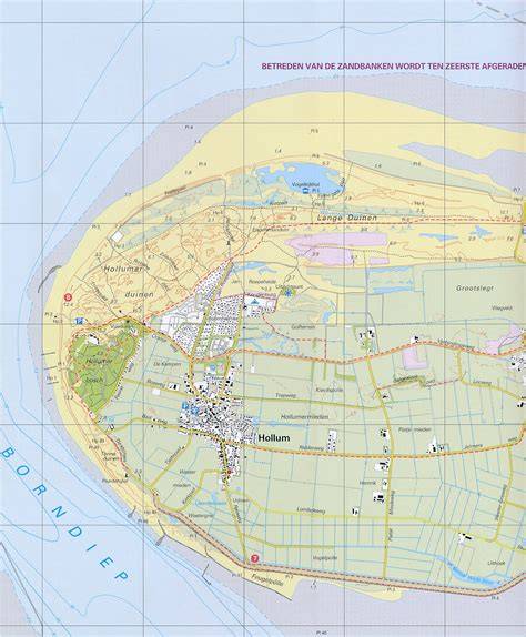Topografische wandelkaart Ameland 1:25.000