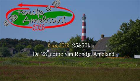 Rondje Ameland wandeltocht kaart