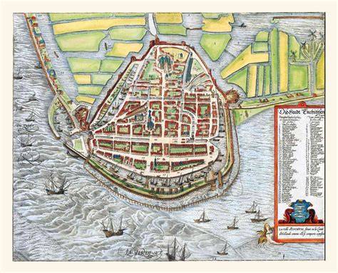 zeevaart en Enkhuizen havens kaart