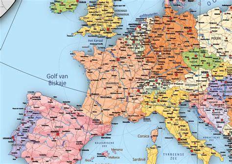 zonvakantie kaart met bestemmingen (inclusief karak- ter van 12 januari)