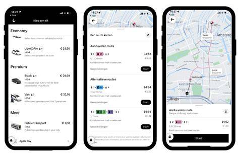 Illustratie van Uber-app taxi-bestelling