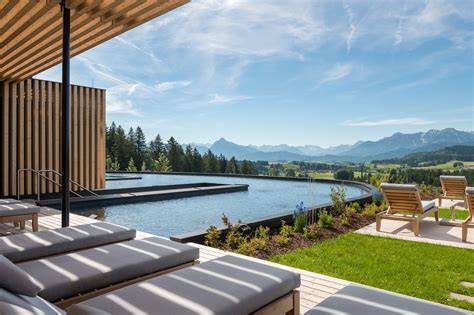 illustration of german wellness hotels panorama
