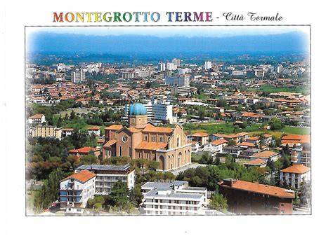 Panorama en centrale ligging in Montegrotto Terme