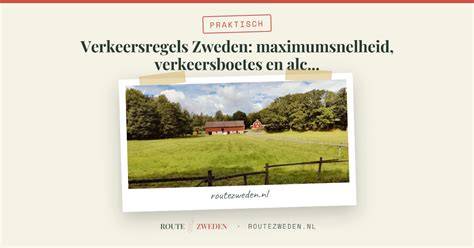 zweden verkeersregels dimlichten en snelheden kaart