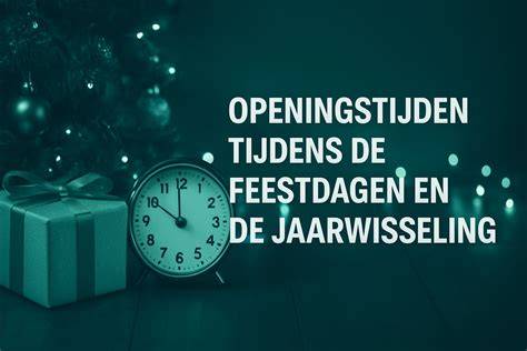 tijdens jaarfeest en openingstijden infographics