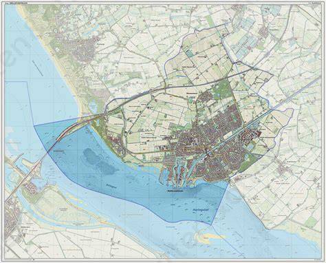 kaart van Hellevoetsluis en Quack