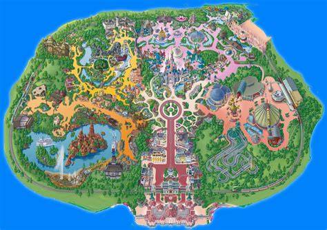 kaart van Disneyland Paris locatie Chessy Coupvray