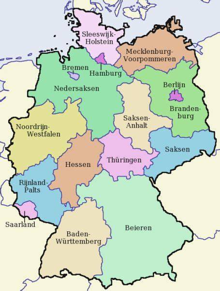 overzicht regels per deelstaat Duitsland