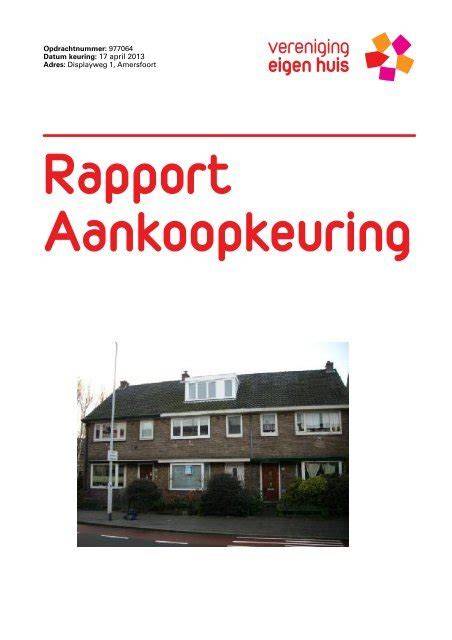 aankoopkeuring rapport voorbeelden (beeld)
