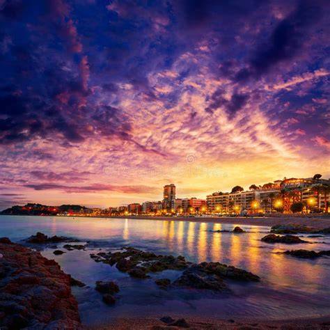 zonsondergang boven de Costa Brava