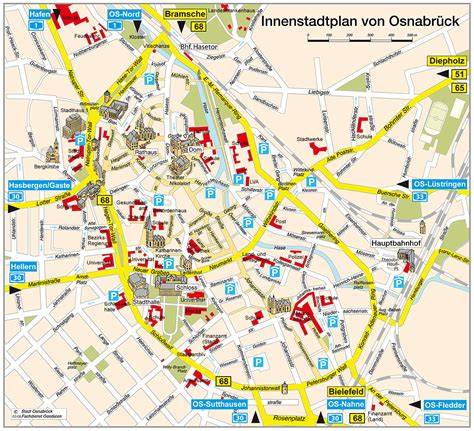 kaartcentrale ligging Osnabrück